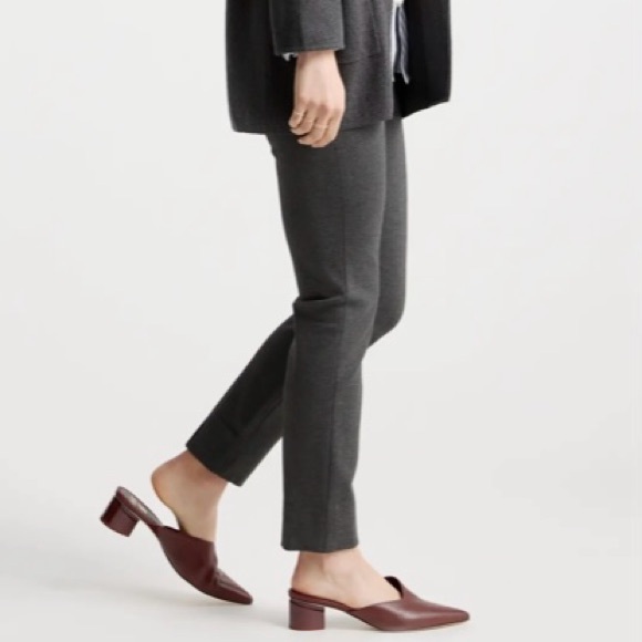 Quince Ultra-Stretch Ponte Pintuck Ankle Pants Women’s Size S Petite Side Zip - Picture 1 of 13